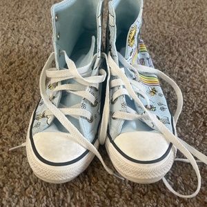 Light Blue Rainbow Converse